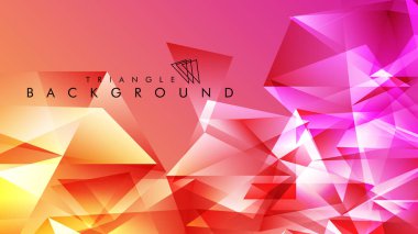 Eps 10'da tasarımda kullanım için soyut vektör üçgeni arka planı