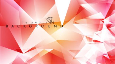 Eps 10'da tasarımda kullanım için soyut vektör üçgeni arka planı