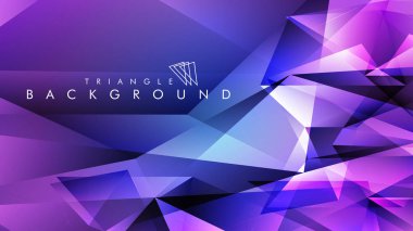 Eps 10'da tasarımda kullanım için soyut vektör üçgeni arka planı