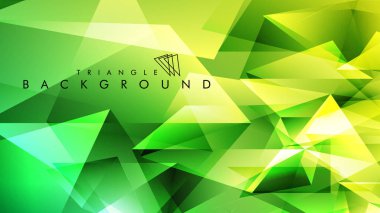 Eps 10'da tasarımda kullanım için soyut vektör üçgeni arka planı