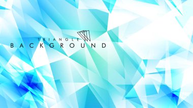 Eps 10'da tasarımda kullanım için soyut vektör üçgeni arka planı