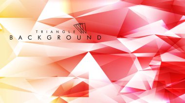 Eps 10'da tasarımda kullanım için soyut vektör üçgeni arka planı