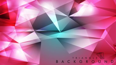 Eps 10'da tasarımda kullanım için soyut vektör üçgeni arka planı