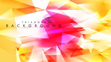 Eps 10'da tasarımda kullanım için soyut vektör üçgeni arka planı