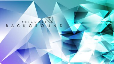 Eps 10'da tasarımda kullanım için soyut vektör üçgeni arka planı