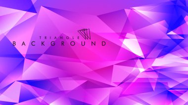 Eps 10'da tasarımda kullanım için soyut vektör üçgeni arka planı