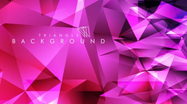 Eps 10'da tasarımda kullanım için soyut vektör üçgeni arka planı