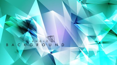 Eps 10'da tasarımda kullanım için soyut vektör üçgeni arka planı