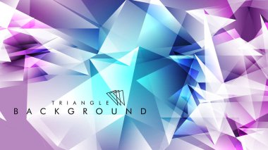 Eps 10'da tasarımda kullanım için soyut vektör üçgeni arka planı