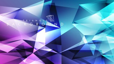 Eps 10'da tasarımda kullanım için soyut vektör üçgeni arka planı