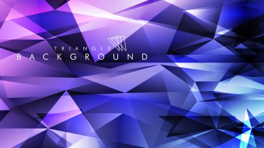 Eps 10'da tasarımda kullanım için soyut vektör üçgeni arka planı