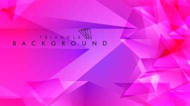 Eps 10'da tasarımda kullanım için soyut vektör üçgeni arka planı