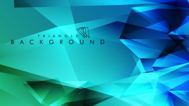 Eps 10'da tasarımda kullanım için soyut vektör üçgeni arka planı