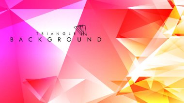 Eps 10'da tasarımda kullanım için soyut vektör üçgeni arka planı