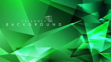 Eps 10'da tasarımda kullanım için soyut vektör üçgeni arka planı