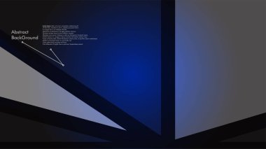 Soyut poligonal vektör arka plan. Mavi geometrik vektör çizim. Yaratıcı tasarım şablonu