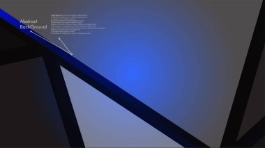 Soyut poligonal vektör arka plan. Mavi geometrik vektör çizim. Yaratıcı tasarım şablonu