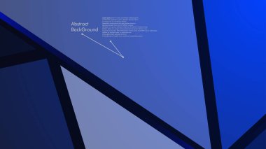 Soyut poligonal vektör arka plan. Mavi geometrik vektör çizim. Yaratıcı tasarım şablonu