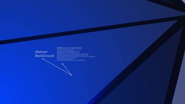 Soyut poligonal vektör arka plan. Mavi geometrik vektör çizim. Yaratıcı tasarım şablonu