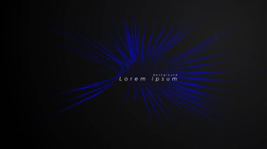 Dalgalı fütüristik mavi çizgilerin soyut arka planı. Mavi çizgi soyut vektörün arka planını oluşturur