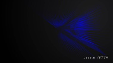 Dalgalı fütüristik mavi çizgilerin soyut arka planı. Mavi çizgi soyut vektörün arka planını oluşturur