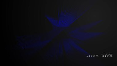 Dalgalı fütüristik mavi çizgilerin soyut arka planı. Mavi çizgi soyut vektörün arka planını oluşturur