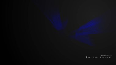 Dalgalı fütüristik mavi çizgilerin soyut arka planı. Mavi çizgi soyut vektörün arka planını oluşturur