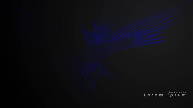 Dalgalı fütüristik mavi çizgilerin soyut arka planı. Mavi çizgi soyut vektörün arka planını oluşturur