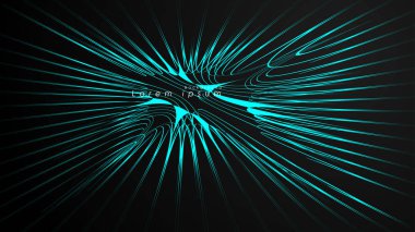 Dalgalı fütüristik mavi çizgilerin soyut arka planı