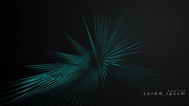 Dalgalı fütüristik mavi çizgilerin soyut arka planı