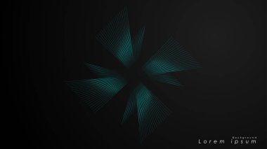 Dalgalı fütüristik mavi çizgilerin soyut arka planı