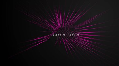 Dalgalı fütüristik pembe çizgilerin soyut arka planı.