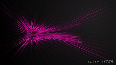 Dalgalı fütüristik pembe çizgilerin soyut arka planı.