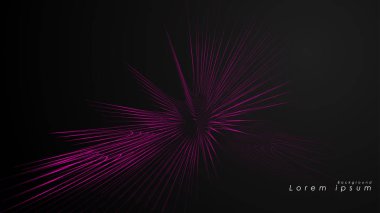 Dalgalı fütüristik pembe çizgilerin soyut arka planı.