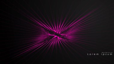 Dalgalı fütüristik pembe çizgilerin soyut arka planı.