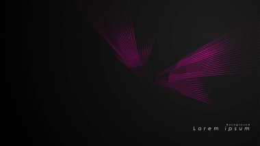 Dalgalı fütüristik pembe çizgilerin soyut arka planı.