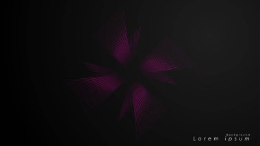 Dalgalı fütüristik pembe çizgilerin soyut arka planı.