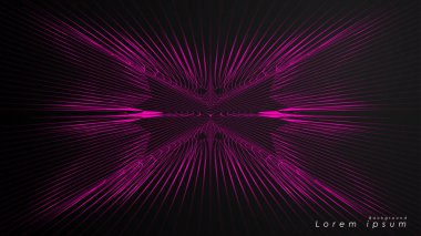 Dalgalı fütüristik pembe çizgilerin soyut arka planı.