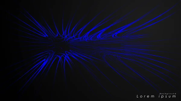 Fondo abstracto de líneas azules futuristas onduladas. La línea azul forma el fondo del vector abstracto — Archivo Imágenes Vectoriales