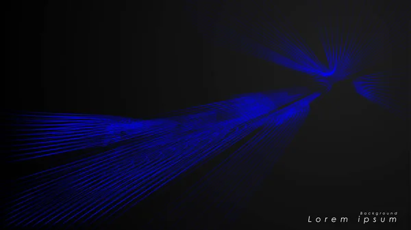 波浪式未来蓝线的抽象背景。蓝线构成抽象矢量的背景 — 图库矢量图片