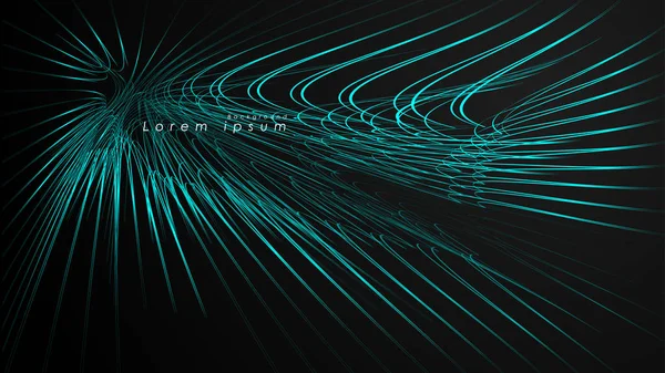 Dalgalı fütüristik mavi çizgilerin soyut arka planı