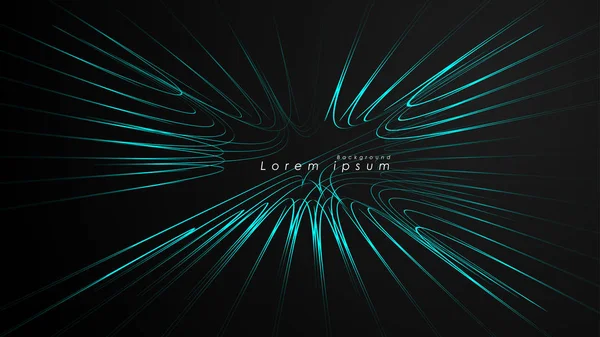 Dalgalı fütüristik mavi çizgilerin soyut arka planı