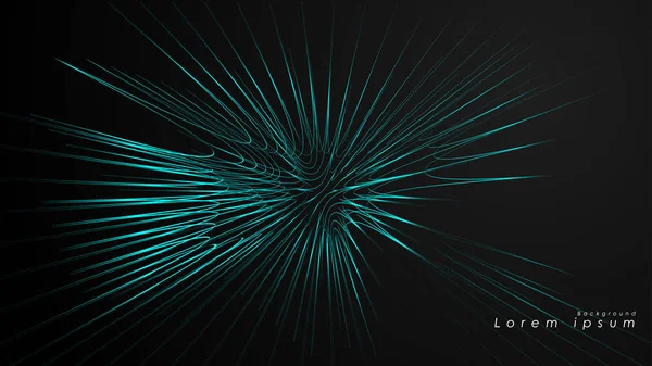 Dalgalı fütüristik mavi çizgilerin soyut arka planı