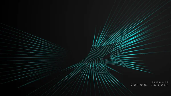 Dalgalı fütüristik mavi çizgilerin soyut arka planı