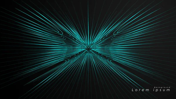 Dalgalı fütüristik mavi çizgilerin soyut arka planı