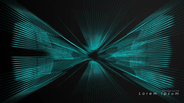 Dalgalı fütüristik mavi çizgilerin soyut arka planı