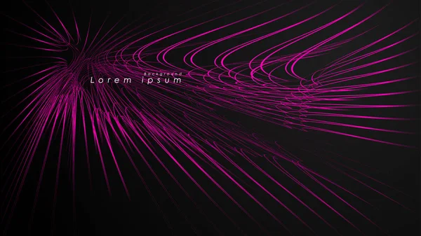 Dalgalı fütüristik pembe çizgilerin soyut arka planı.