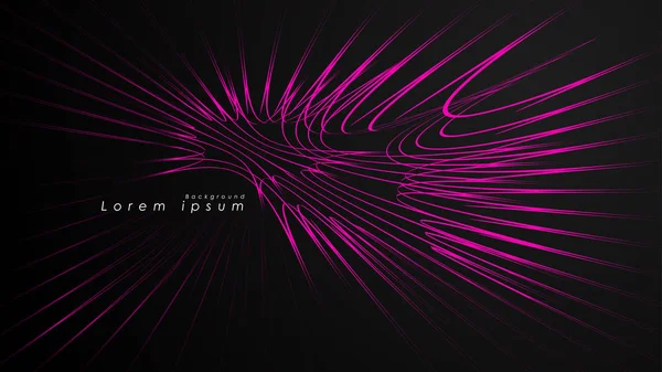 Dalgalı fütüristik pembe çizgilerin soyut arka planı.