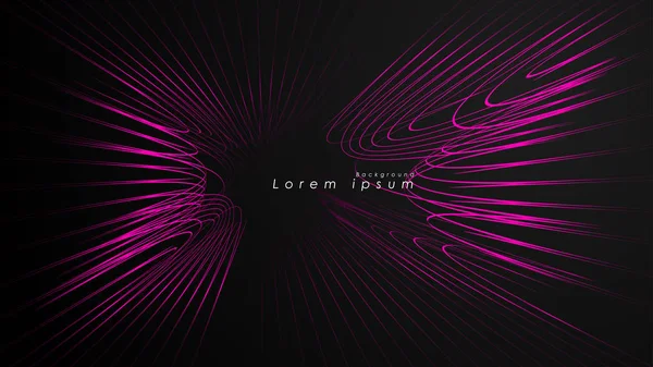 Dalgalı fütüristik pembe çizgilerin soyut arka planı.