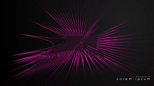 Dalgalı fütüristik pembe çizgilerin soyut arka planı.